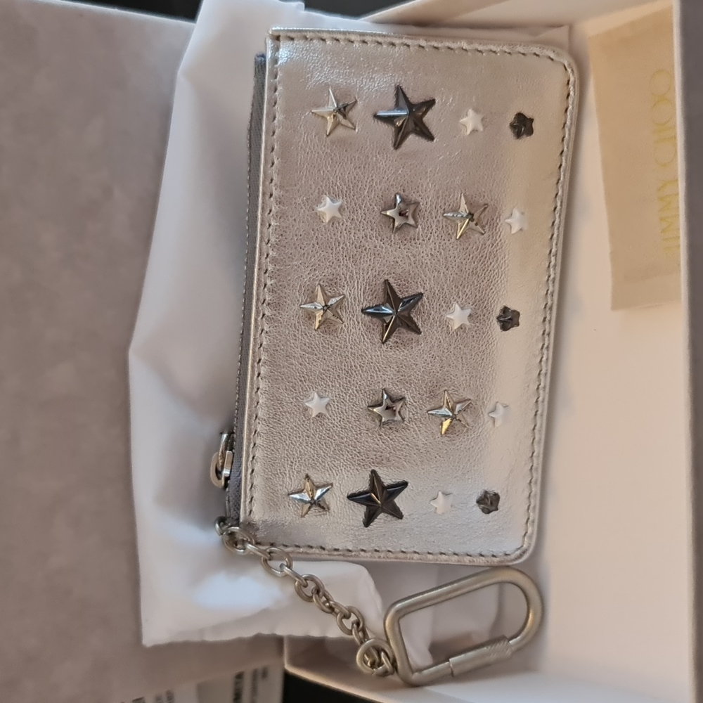 Jimmy Choo ⭐ Silver Mix Star Wallet BRAND NEW IN DUSTER AND BOX!!!